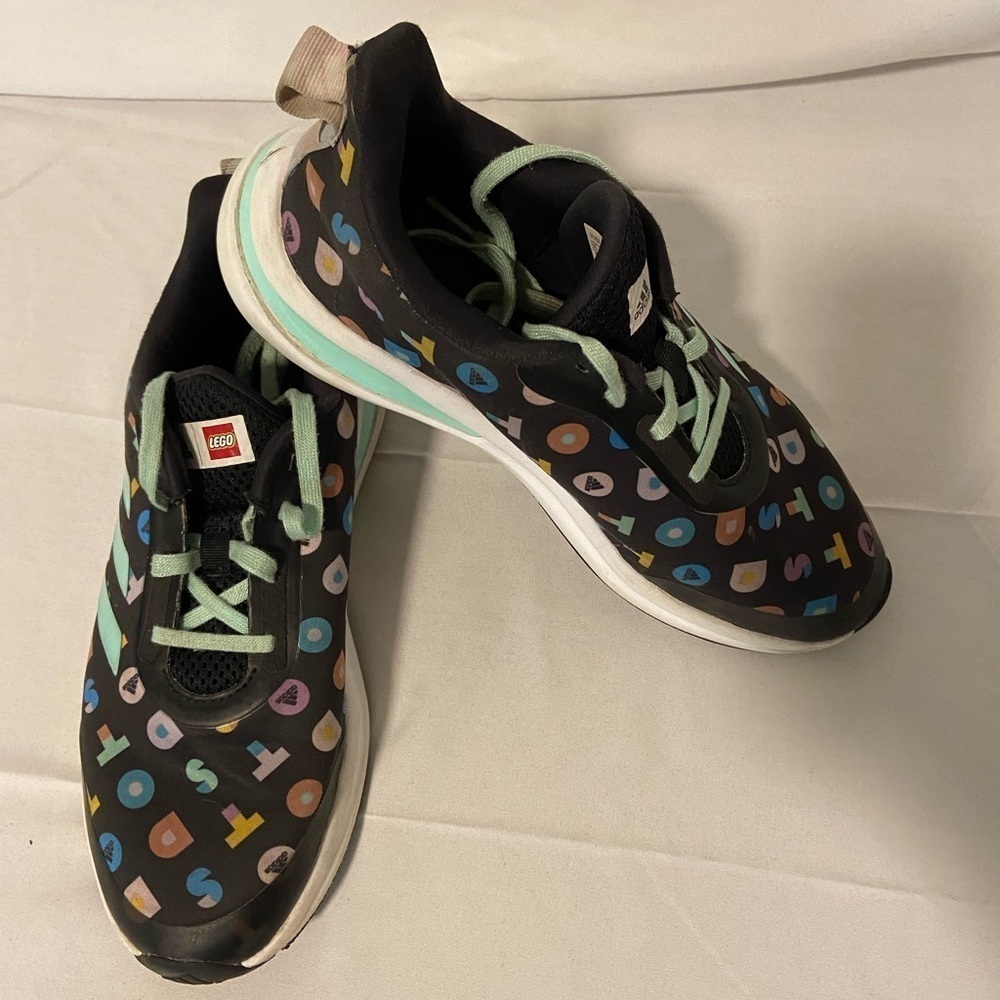 Adidas forta dots Lego women’s block sneaker shoes size 6